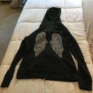 Embellished Victoria Secret zip-up hoodie